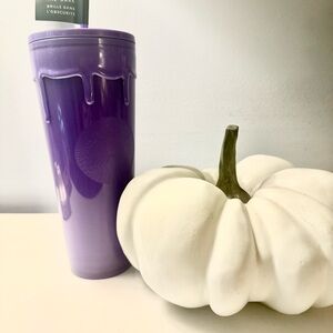 NWT, Starbucks 2025 Halloween Purple Slime, Glow in the Dark Tumbler